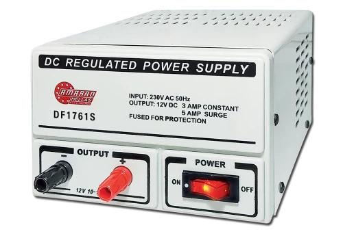 DF-1761S STABILIZED POWER SUPPLY AC-DC 3A 12V DC STABLE OUT PUT VOLTAGE WITH TRANSFORMER