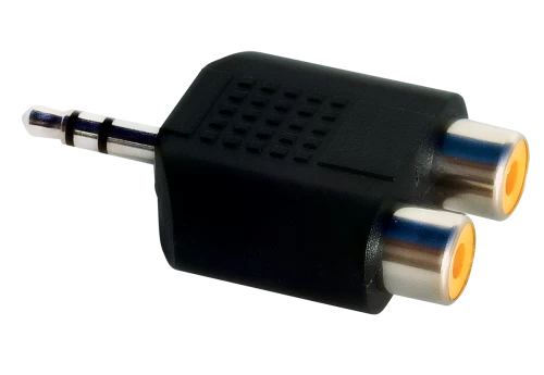 MFAS 3.5-2RCA   ADAPTOR 3,5mm STEREO ΣΕ 2 RCA